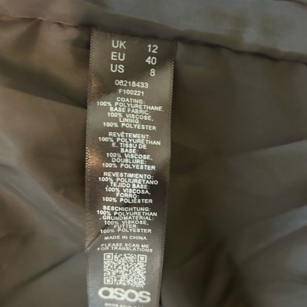 ASOS Faux Leather Moto Jacket with Asymmetrical Zipper - Picture 12 of 15